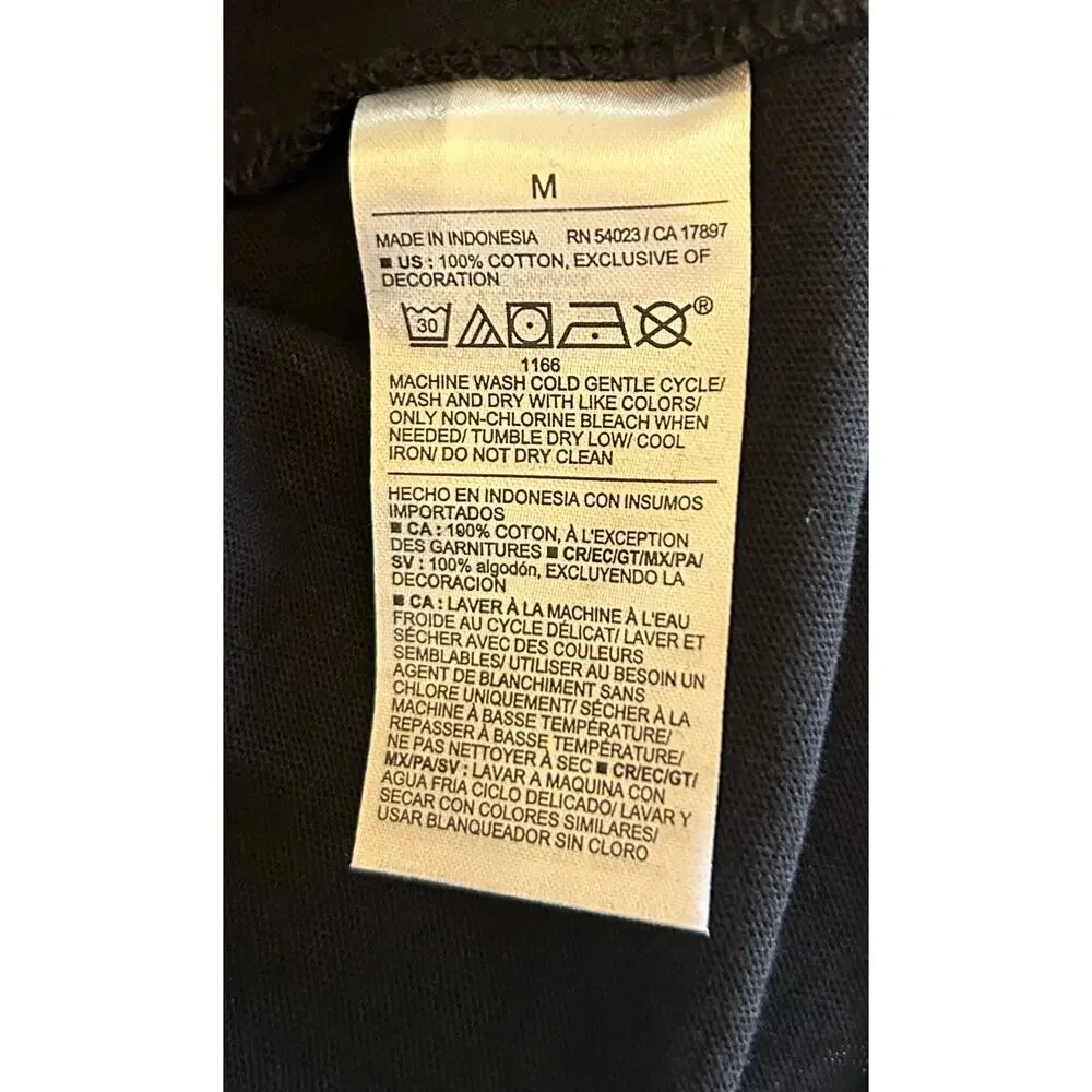 Old Navy Black Eyelet Flutter Sleeve Top NWT Medium Feminine Cottagecore